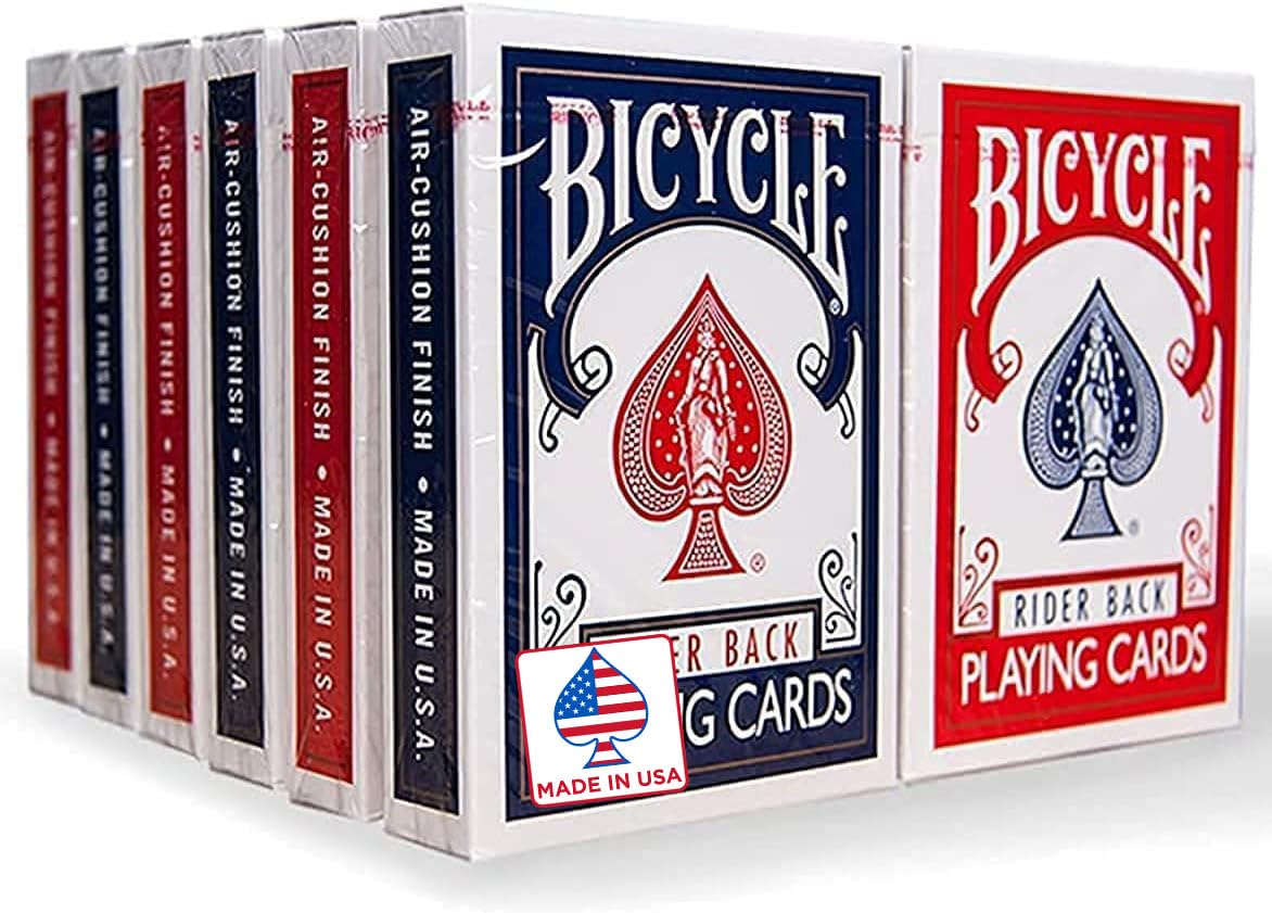 Bicycle Playing Cards 2 Pack Standard Poker Size Red and Blue