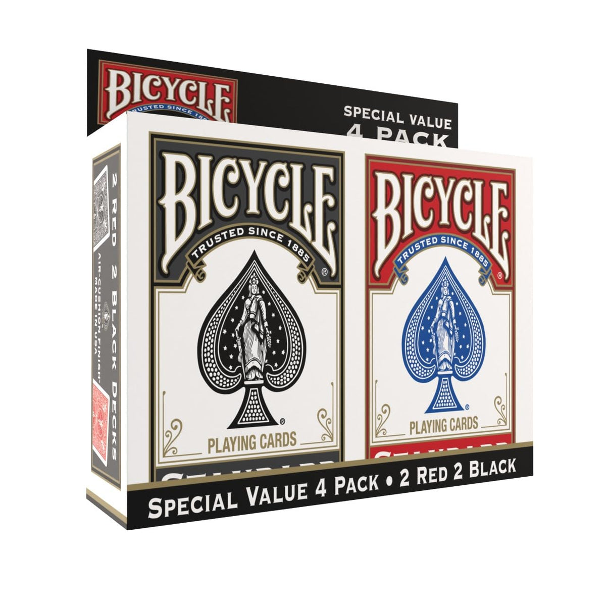 Bicycle Playing Cards 2 Pack Standard Poker Size Red and Blue