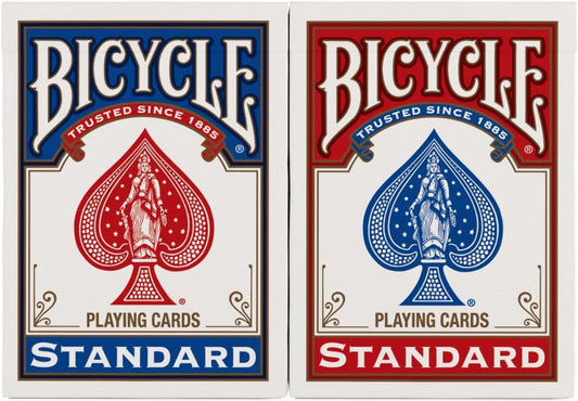 Bicycle Playing Cards 2 Pack Standard Poker Size Red and Blue