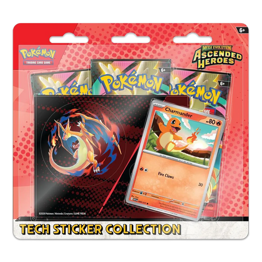 Pokemon - Mega Evolution: Ascended Heroes (Charmander) Tech Sticker Collection