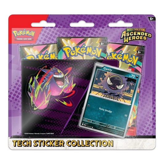 Pokemon - Mega Evolution: Ascended Heroes (Gastly) Tech Sticker Collection