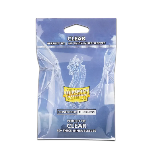 Dragon Shield Game Sleeves Reinforced Thickness Perfect Fit Inner Sleeves 100Ct Pack
