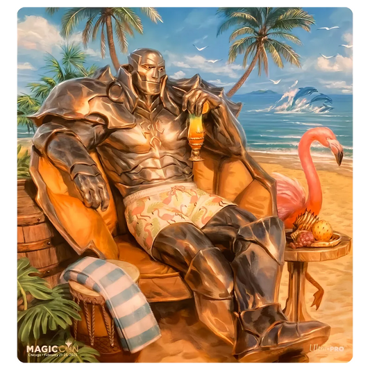 MagicCon Chicago 2025 Ultra Pro Exclusive Playmat for Magic: The Gathering - Karn Liberated (Beach-ed)