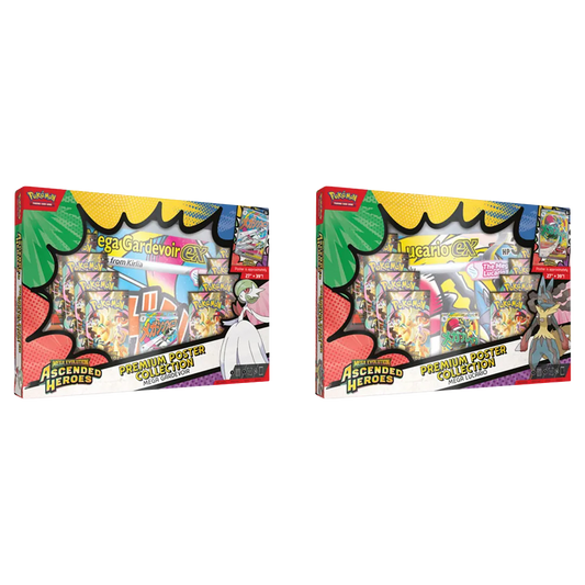 Pokémon - Mega Evolution: Ascended Heroes - Premium Poster Collection Mega Lucario & Mega Gardevoir [Set Of 2]