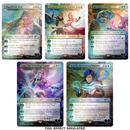 Secret Lair Drop - Secret Lair x Hatsune Miku: Electric Entourage [EN] [Rainbow Foil Edition]